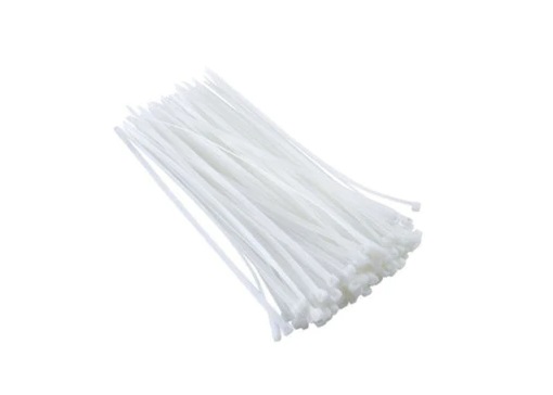 AMARRA CABLE/ TIRRAP/ DE NYLON 3.6 X130MM BLANCO BOLSA 100 PZAS REF. 673150 MARCA NYLON CABLE TIE