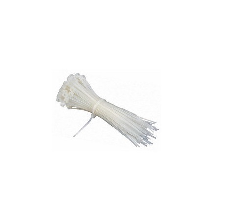 AMARRA CABLE/ TIRRAP/ CINCHOS DE NYLON 3 X 120 MM BLANCO BOLSA 100 PZAS MARCA ANDELI