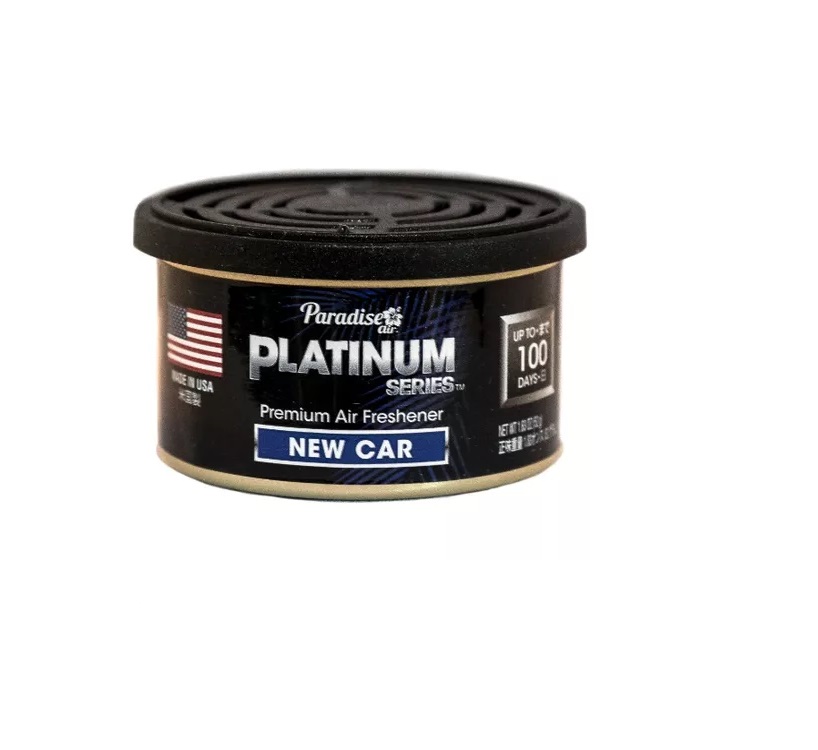 AMBIENTADOR ORGANICO PARA CARRO SERIE PLATINUM AROMA NUEVO CARRO / REF. 031003-NEWCAR MARCA PARADISE
