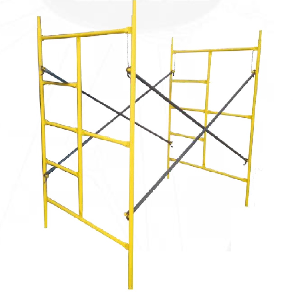 ANDAMIO DE TUBO DE 1" DE 1.9 MT X 2 MT CON CRUCETA Y TORNILLOS REF. PROG004 / 1005003 MARCA RUTEL