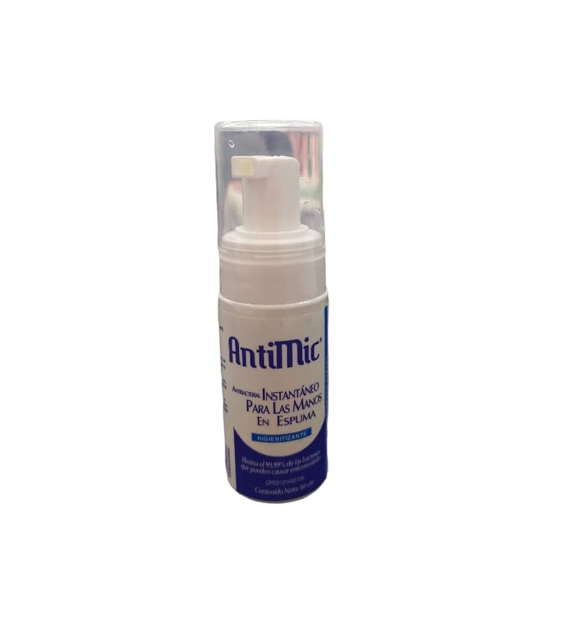 ANTISEPTICO INSTANTANEO PARA MANOS EN ESPUMA 60 ML REF. LAN0000006 MARCA ANTIMIC