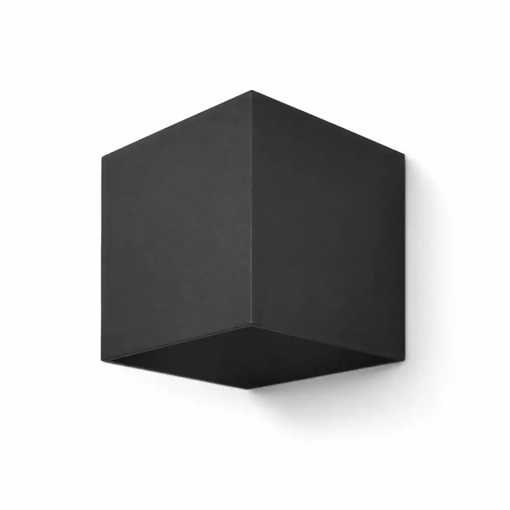 APLIQUE DE PARED SQUAD 2 14W 3500K IP65 17,5 CM X 17,5 CM X 9 CM NEGRO REF. A1510BKWW MARCA ILUMINAK