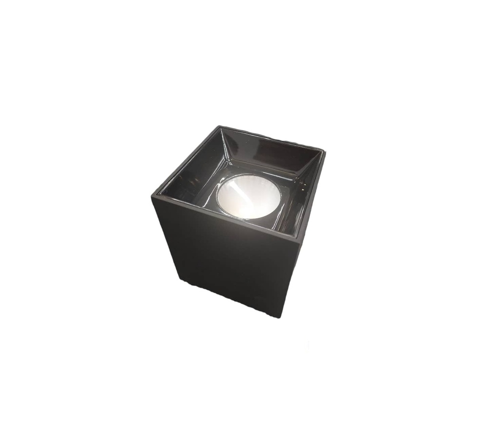 APLIQUE DE TECHO LED INTEGRADO 15W 4500K 85-265V SUPERFICIAL CUBICO NEGRO REF.CHT15WBK ILUMINAK