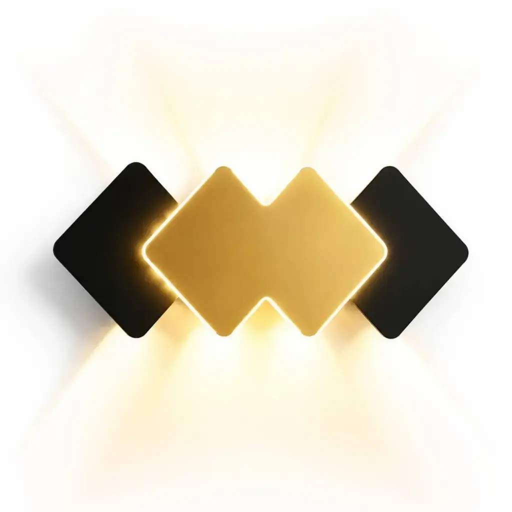 APLIQUE DE PARED DIAMOND 12W 4500K 85-265V IP65 COLOR NEGRO REF. HY8015 / 014380 MARCA ILUMINAK