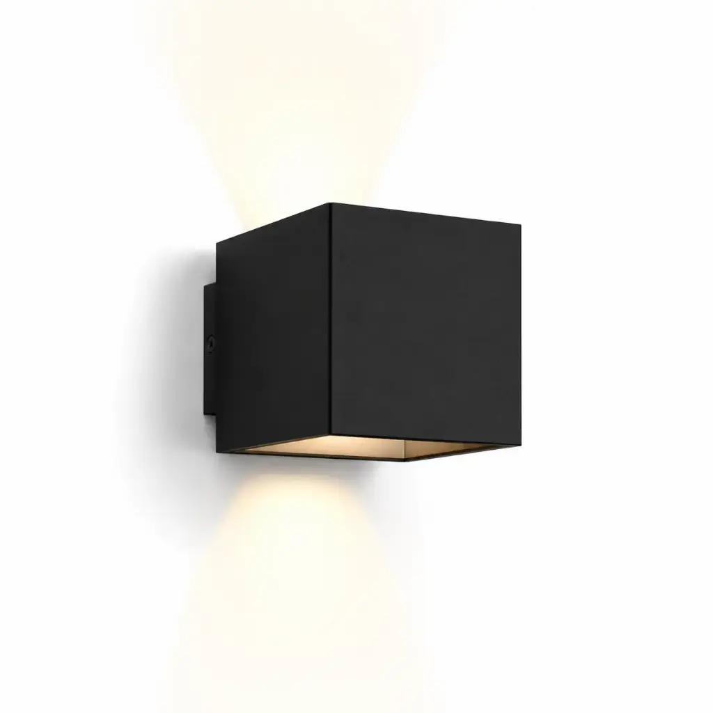 APLIQUE DE PARED SQUARE 3W 85-265V IP65 NEGRO REF. HY8246 MARCA ILUMINAK