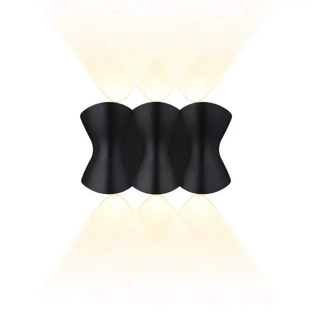 APLIQUE DE PARED TESSELL 4W 4500K 500LM IP65 10,6 CM X 9 CM NEGRO REF.HY8344 / 061100 MARCA ILUMINAK