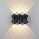 APLIQUE DE PARED TESSELL 6W 4500K 85-265V IP65 NEGRO REF. HY8346 MARCA ILUMINAK