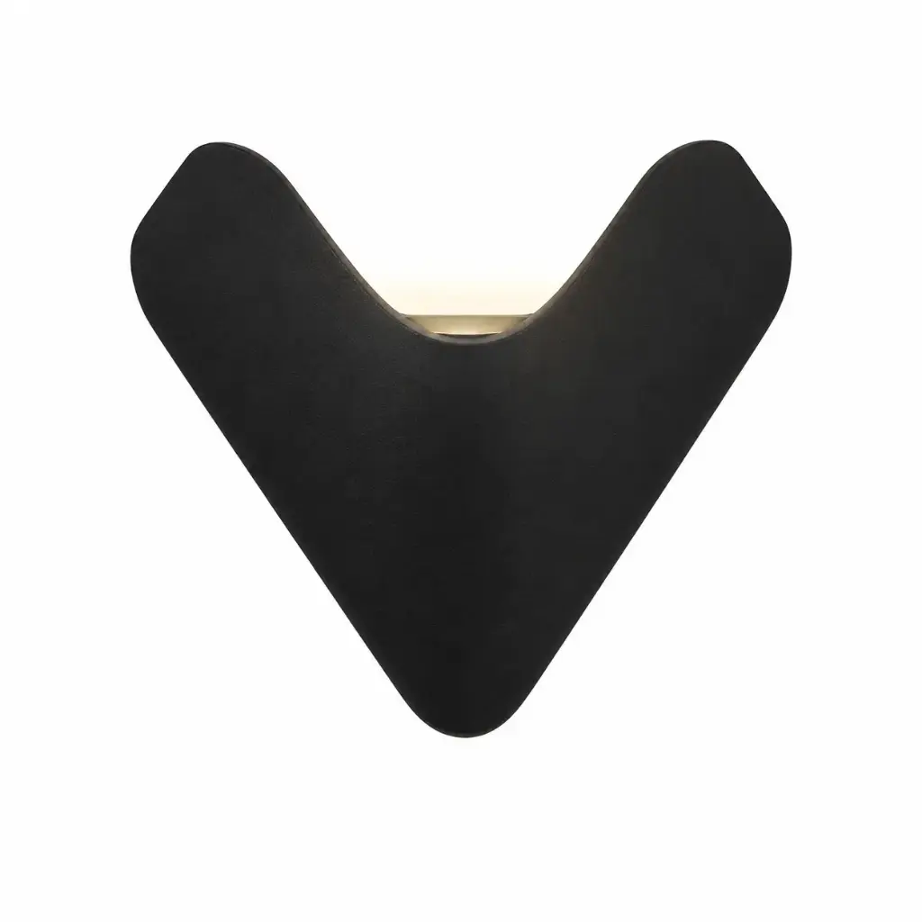 APLIQUE DE PARED VOOR 5W 3500K IP65 22 CM X 25 CM COLOR NEGRO REF. YS19621 MARCA ILUMINAK