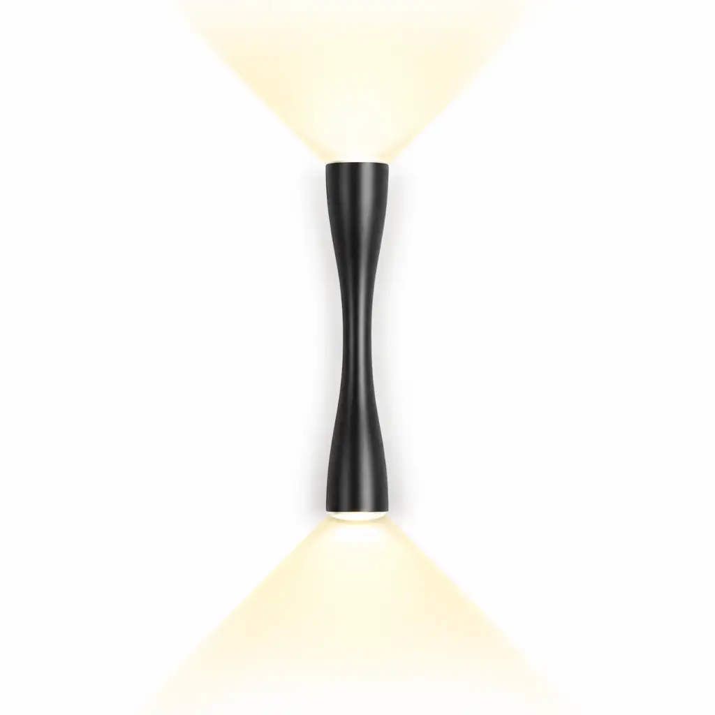 APLIQUE DE PARED HIGHTECH 6W 3500K 1200LM IP65 24 CM X 5 CM COLOR NEGRO REF. YS20101 MARCA ILUMINAK