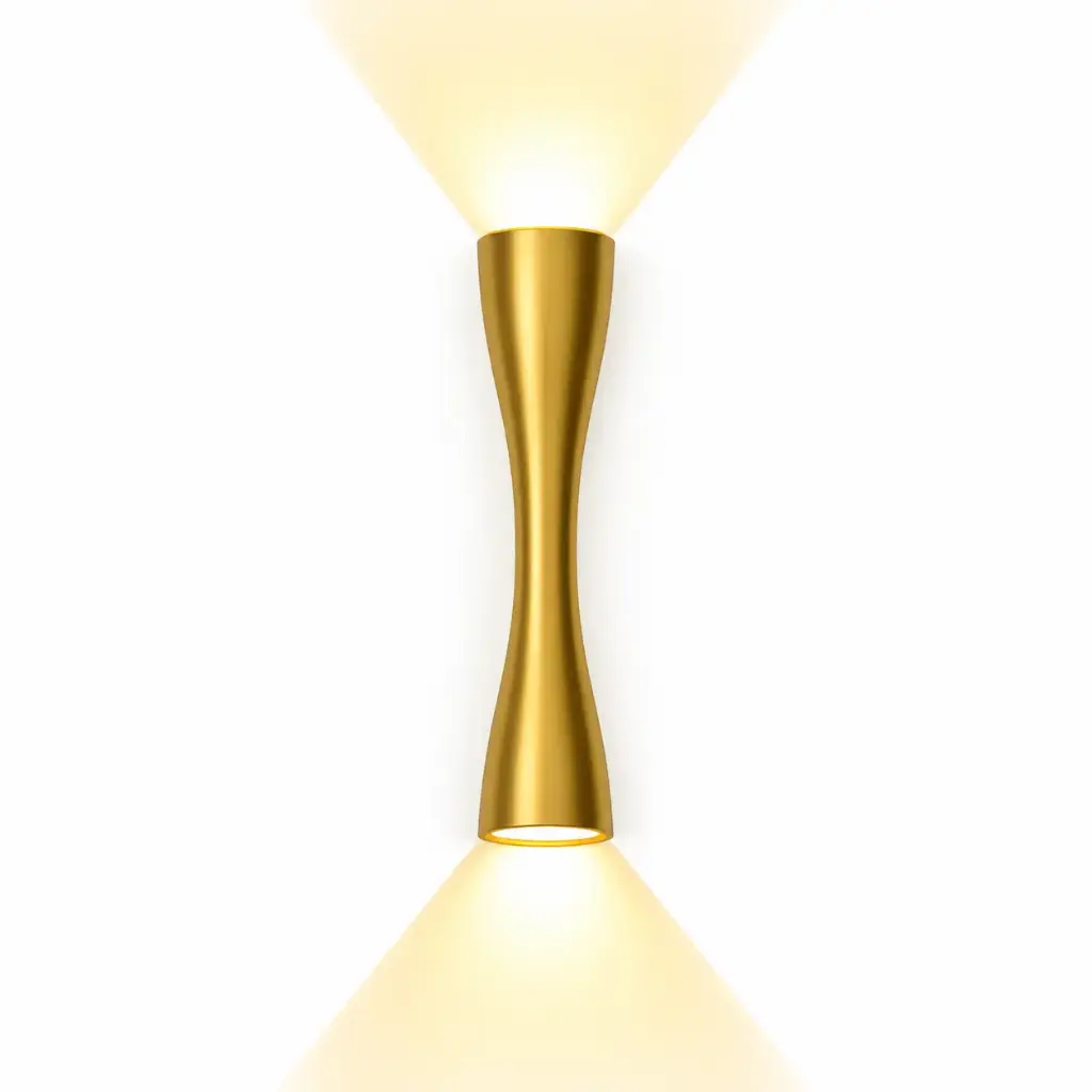 APLIQUE DE PARED HIGHTECH 6W 3500K 1200LM IP65 24 CM X 5 CM COLOR DORADO REF. YS20103 MARCA ILUMINAK