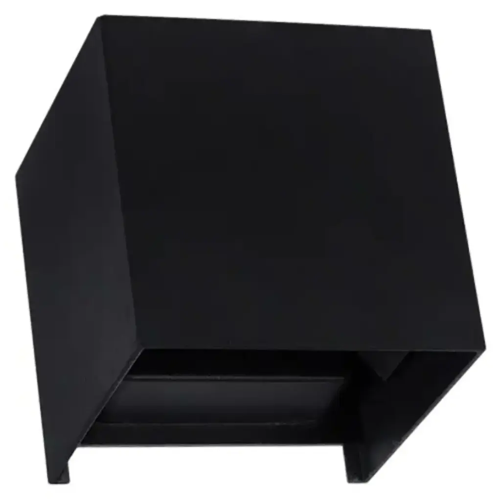 APLIQUE DECORATIVO 6 W 3000K 100 X 100 X 100MM IP65 ALUMINIO NEGRO 100 - 240 V REF. LP3010 LUCERNA