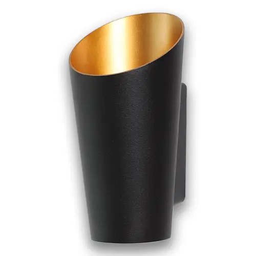 APLIQUE DECORATIVO 10 W 3000 K 250 X 110 X 45 MM IP65 ALUMINIO NEGRO 100-240 V REF. LP4850 LUCERNA