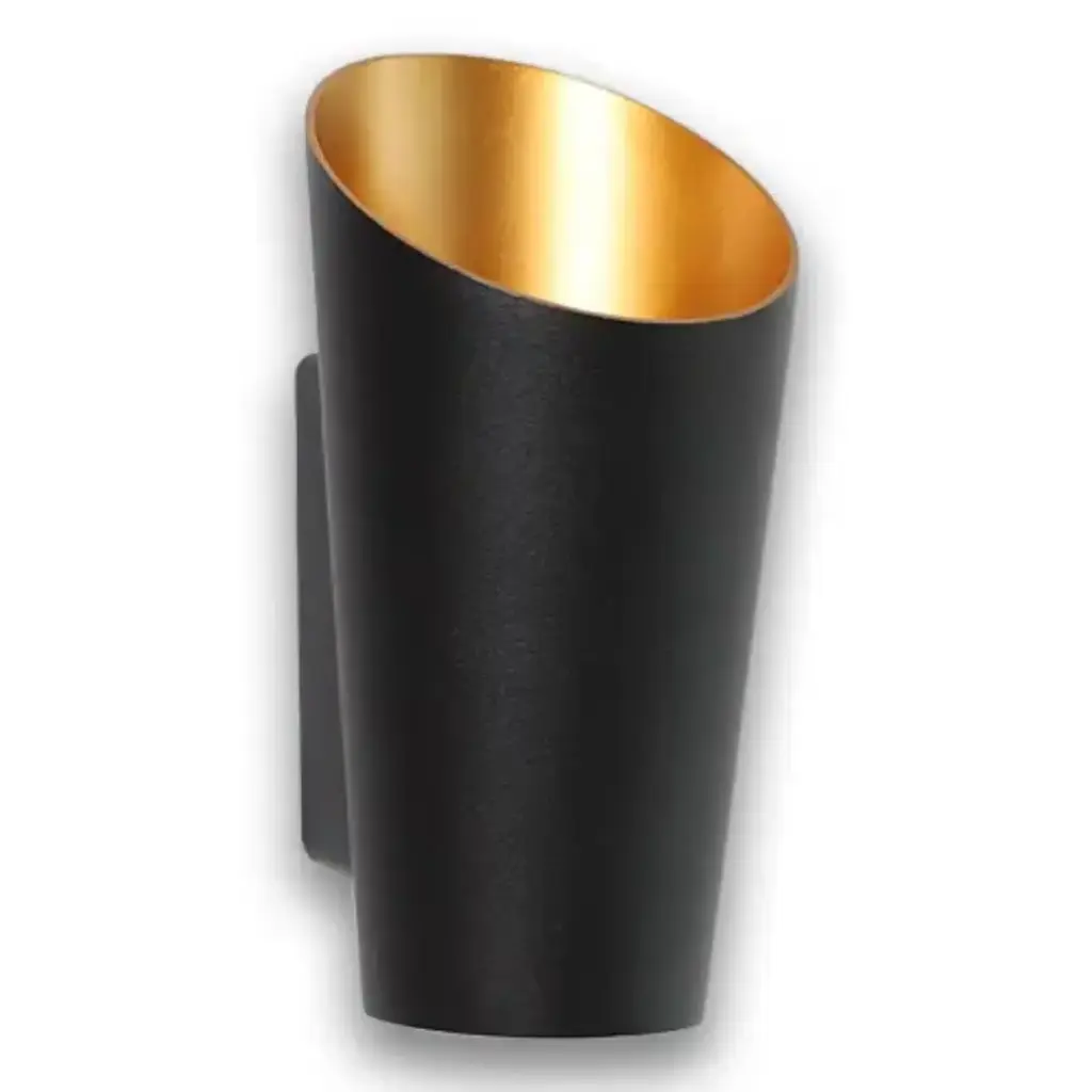 APLIQUE DECORATIVO 10 W 3000 K 250 X 110 X 45 MM IP65 ALUMINIO NEGRO 100-240 V REF. LP4850 LUCERNA