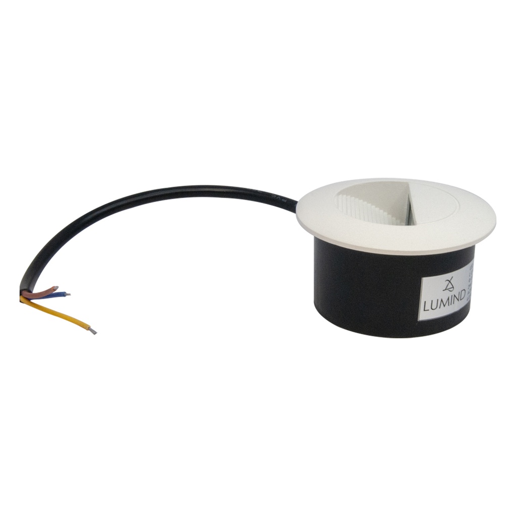 APLIQUE PARED LED INTEGRADO 2 W 3000 K IP65 REDONDO CAMINERIA COLOR BLANCO REF LUM-85RW MARCA LUMIND