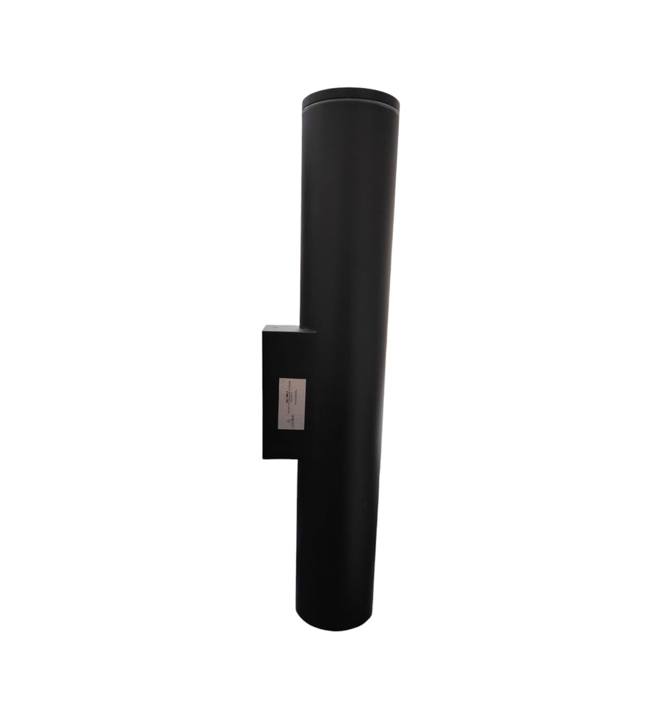 APLIQUE PARED PARA DICROICO GU10 X 2 CILINDRO UP&DOWN COLOR NEGRO REF. LUM-1368-B LUMIND