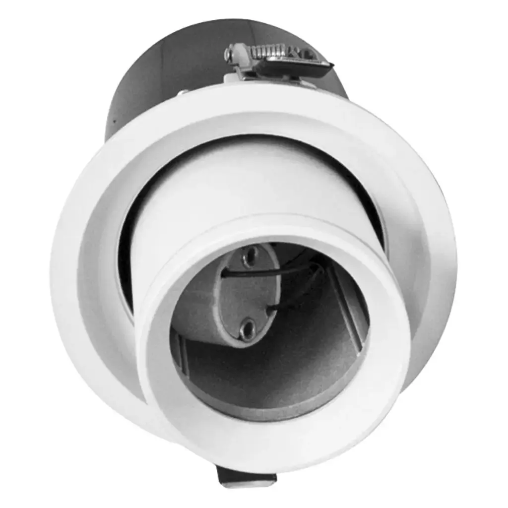 APLIQUE DE TECHO RETRAIBLE / EXTRAIBLE ORIENTABLE P/ DICROICO GU10 BLANCO REF.LUM-GL04 MARCA LUMIND