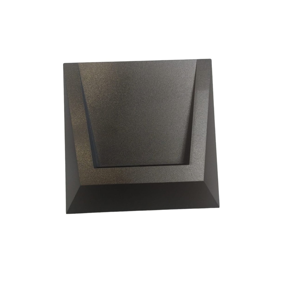 APLIQUE PARED LED INTEGRADO 1.2W 3000 K IP54 100-240V CUADRADO NEGRO REF. LUM-440 MARCA LUMIND