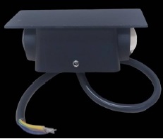 APLIQUE PARED LED INTEGRADO 2W X1 3000K IP54 MINI UP & DOWN COLOR NEGRO LUM- 457 MARCA LUMIND