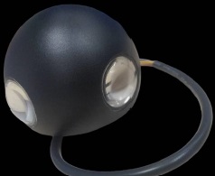 APLIQUE PARED LED INTEGRADO 3000K IP54 100-240V 4 DIRECCIONES COLOR NEGRO REF.LUM-459 LUMIND