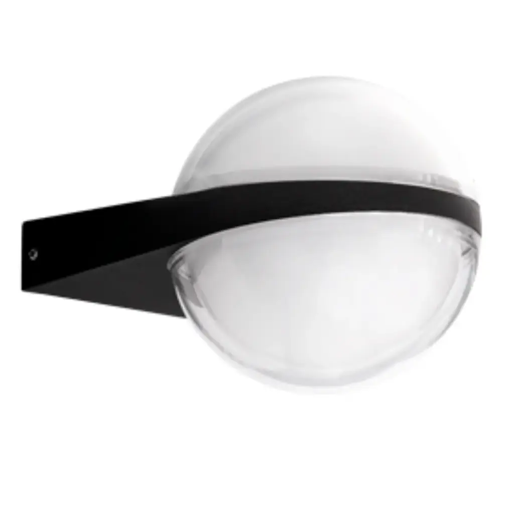 APLIQUE PARED LED INTEGRADO UP & DOWN 6W X 2 3000K 85-265V IP54 GLOBO NEGRO LUM-461 MARCA LUMIND