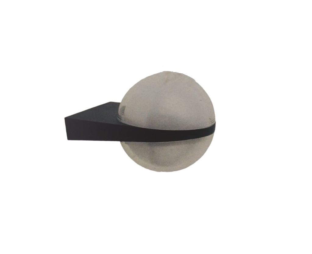 APLIQUE PARED LED INTEGRADO UP & DOWN 6W X 2 3000K 85-265V IP54 GLOBO NEGRO LUM-461 MARCA LUMIND