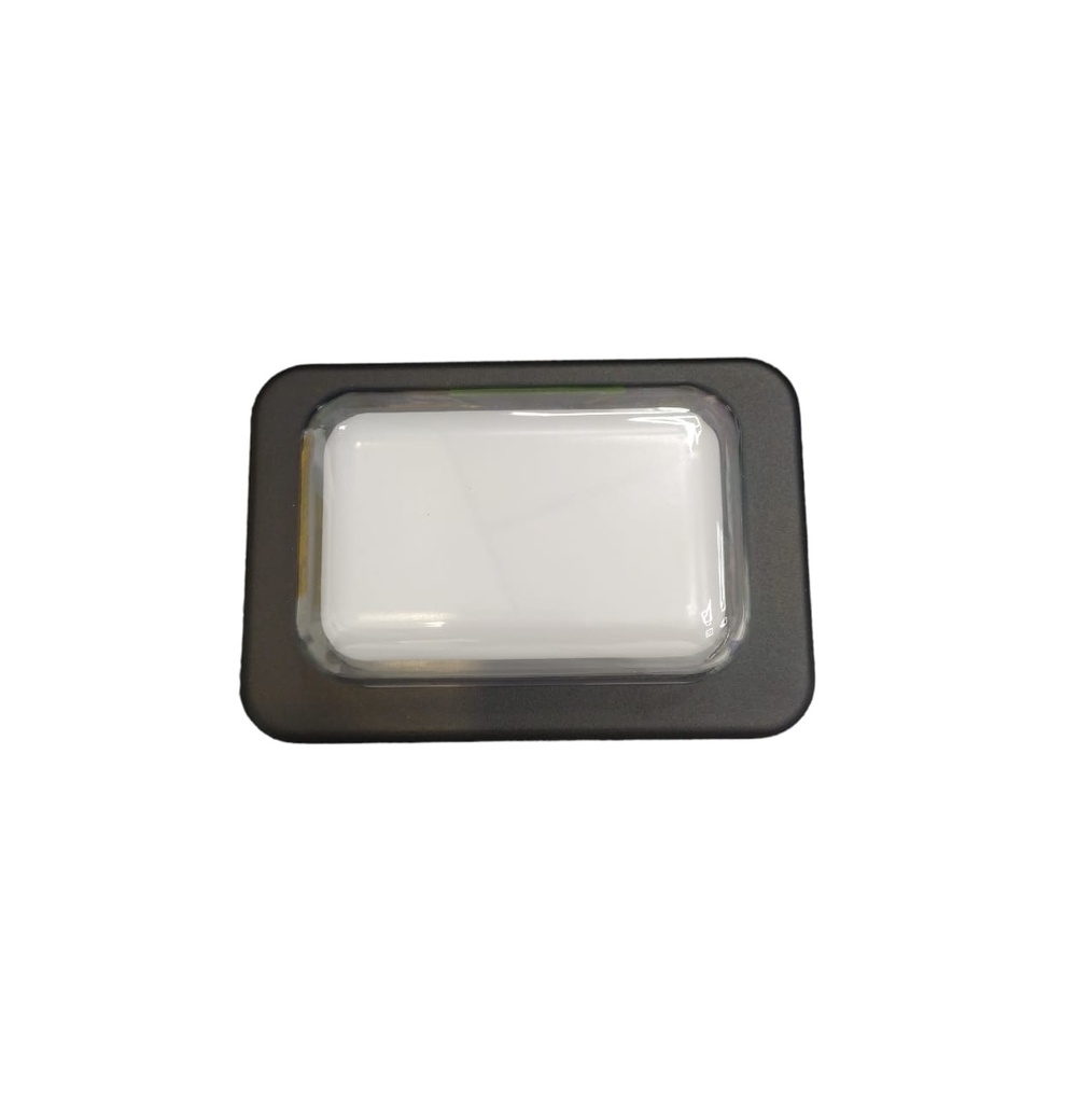 APLIQUE PARED LED INTEGRADO 18W 3000K IP54 100-240V P/EXTERIOR BOX EVO NEGRO REF.LUM-496 LUMIND