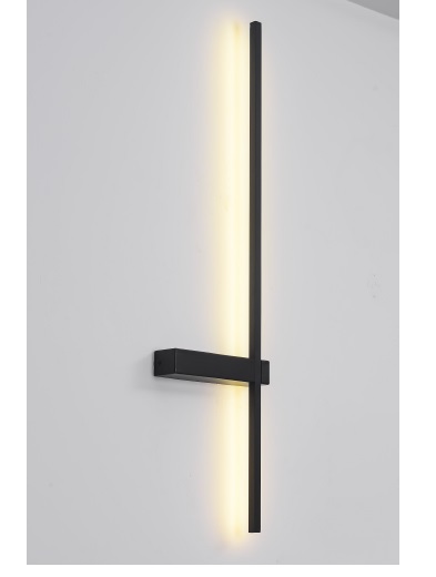 APLIQUE PARED INTEGRADO 15W 1350LM 100-240V SUPERFICIAL 90CM COLOR NEGRO REF. LUM-757 MARCA LUMIND
