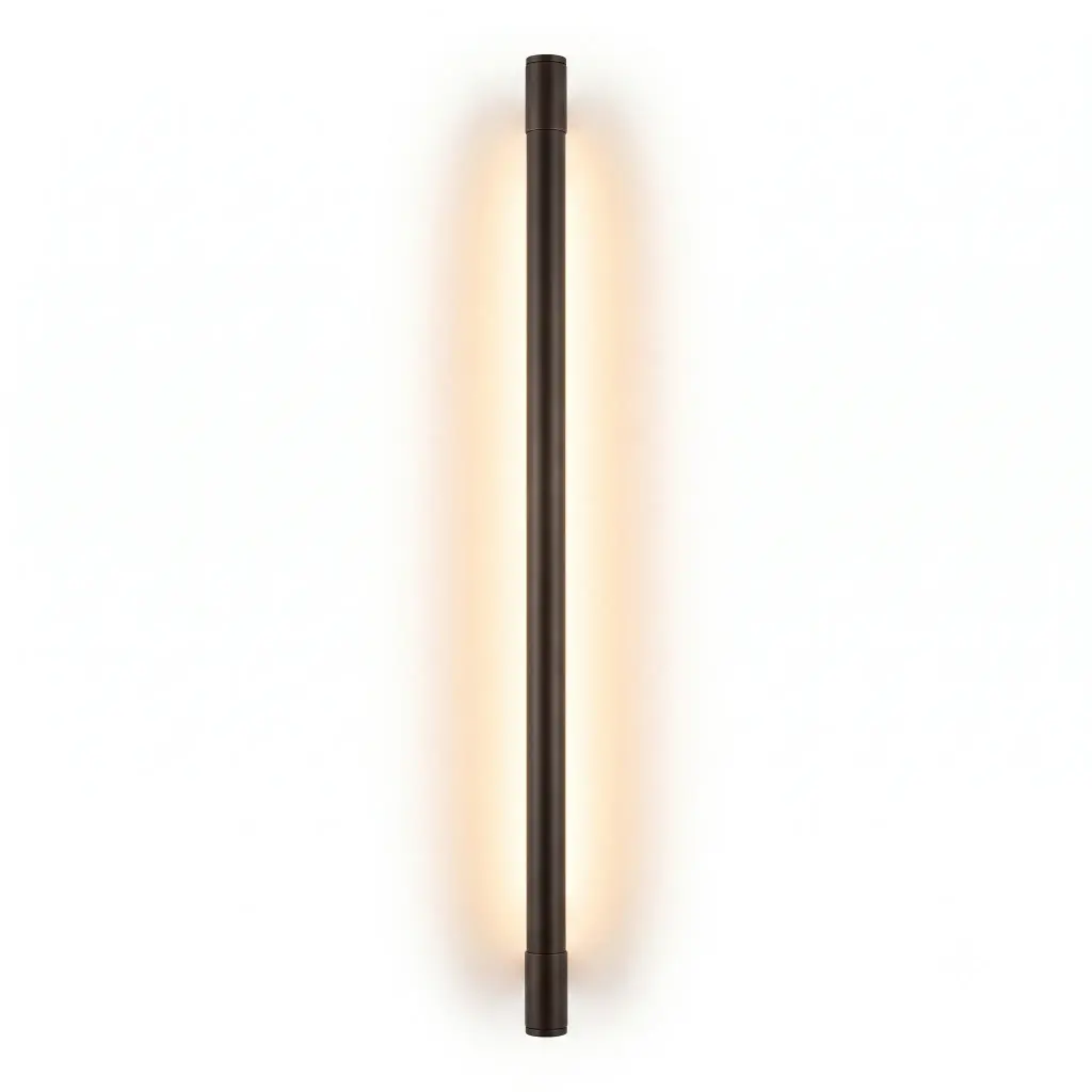 APLIQUE PARED INTEGRADO 20W 1800LM 100-240V SUPERFICIAL 120CM COLOR NEGRO REF. LUM-758 MARCA LUMIND