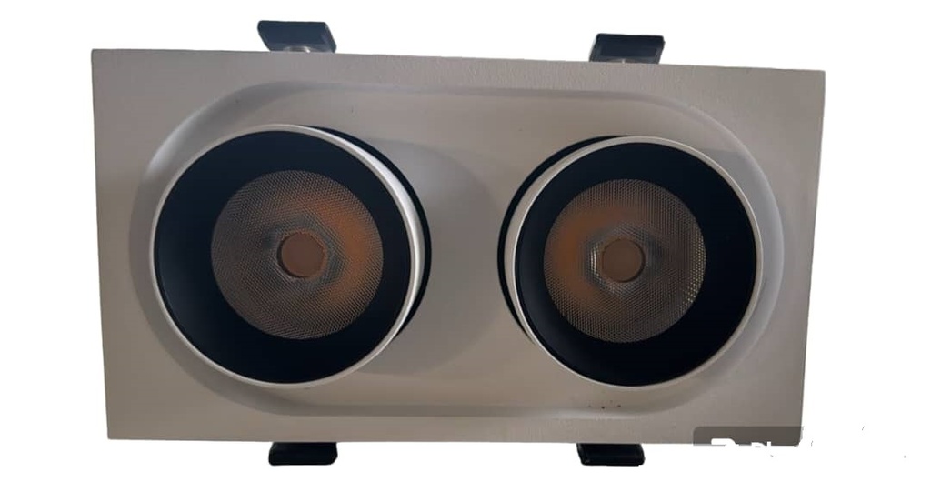 APLIQUE LED P/ EMP. INTEGRADO EXTRAIBLE DOBLE 15W 3000K BCO-NEGRO REF.LUM-767 MARCA LUMIND