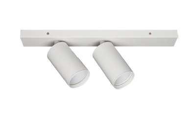 APLIQUE DE TECHO PARA GU10 T/TRACK DOBLE C/BASE 344X60X135MM COLOR BLANCO REF. LUM-781 MARCA LUMIND