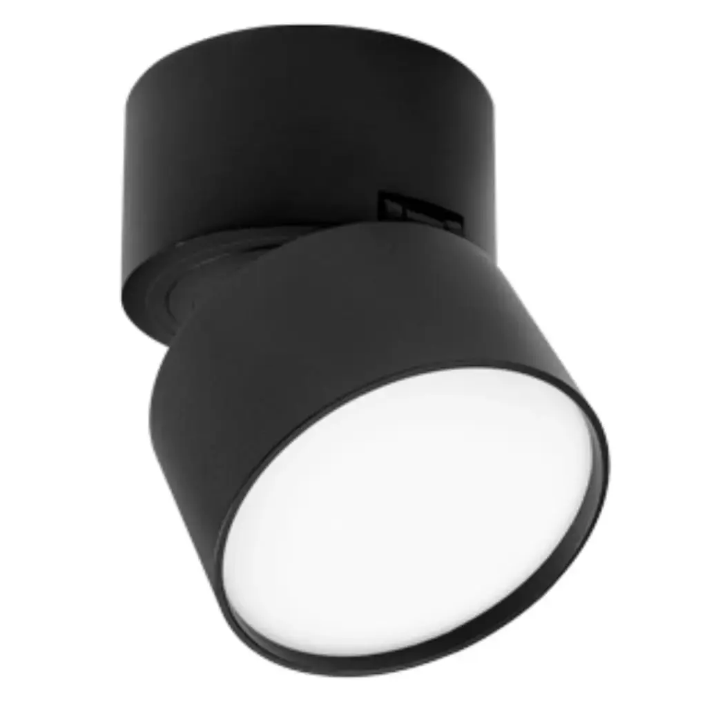 APLIQUE DIFUSO PLEGABLE SUPERFICIAL ORIENTABLE 80 X 91MM 12W 4000K C/NEGRO REF. LUM-897 MARCA LUMIND