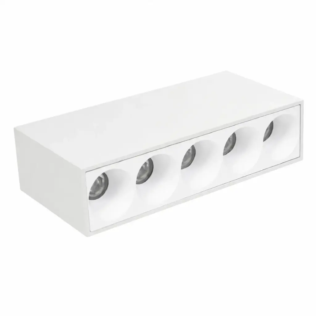 APLIQUE DE TECHO SUPERFICIAL INTEGRADO 10W 3000K 136X35X70MM COLOR BLANCO REF. LUM-907 MARCA LUMIND