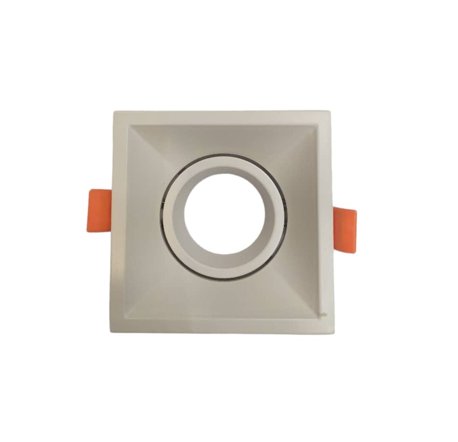 APLIQUE CUADRADO DIRIGIB. P/EMP. 1 LUZ BLANCO C/SOC. GU10 S/BOM REF. GP-S-S90-Q-B MARCA LUXOLAR