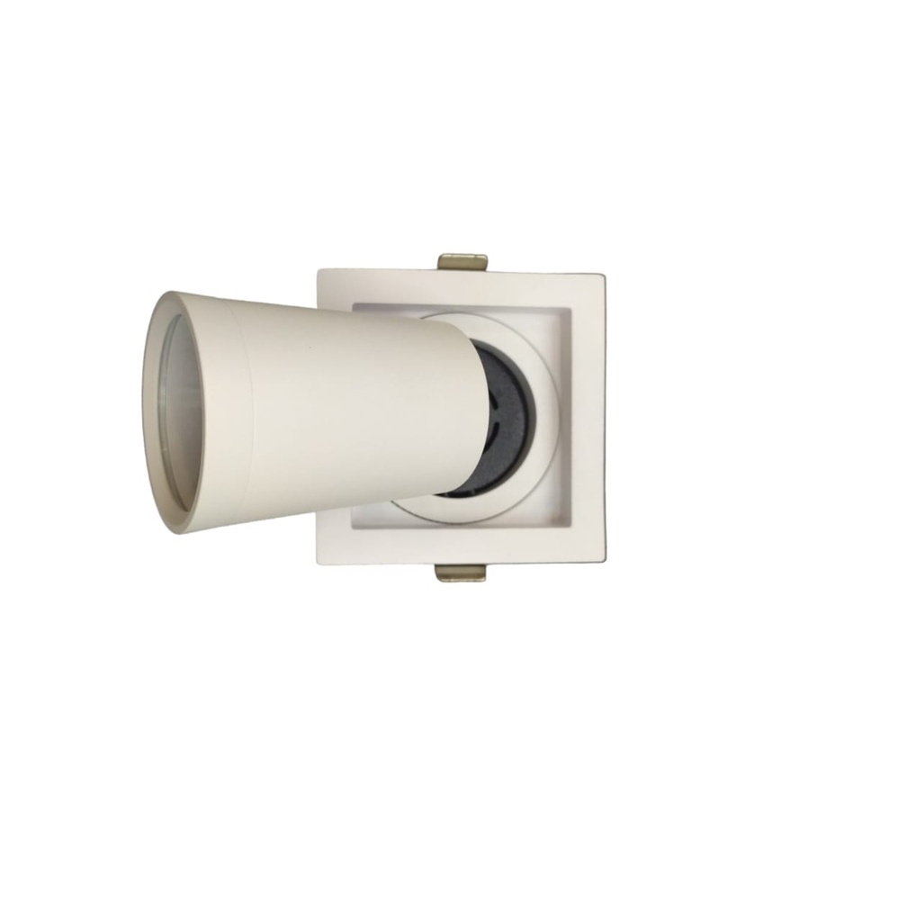 APLIQUE CUADRADO DIRIGIB. EXTRAIBLE P/EMP 1 LUZ BLANCO C/SOC GU10 S/BOM REF. GPT-Y10-B MARCA LUXOLAR