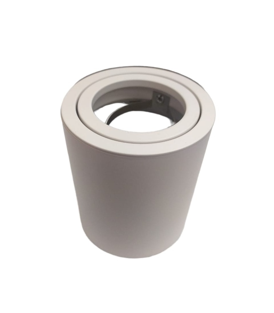 APLIQUE DE TECHO SUPERFICIAL PARA GU10 MOD. CILINDRO COLOR BLANCO REF.LUX.GP-S-7180-B MARCA LUXOLAR