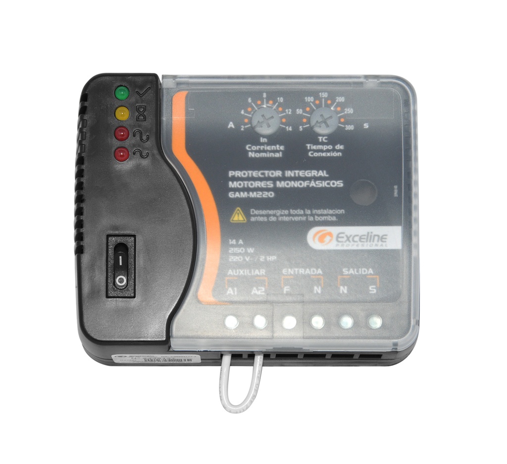 ARRANCADOR PARA MOTOR DE 14 A EN 220 VAC ( 2 HP ) BORNERA REF. GAM-M220 / 003969 MARCA EXCELINE