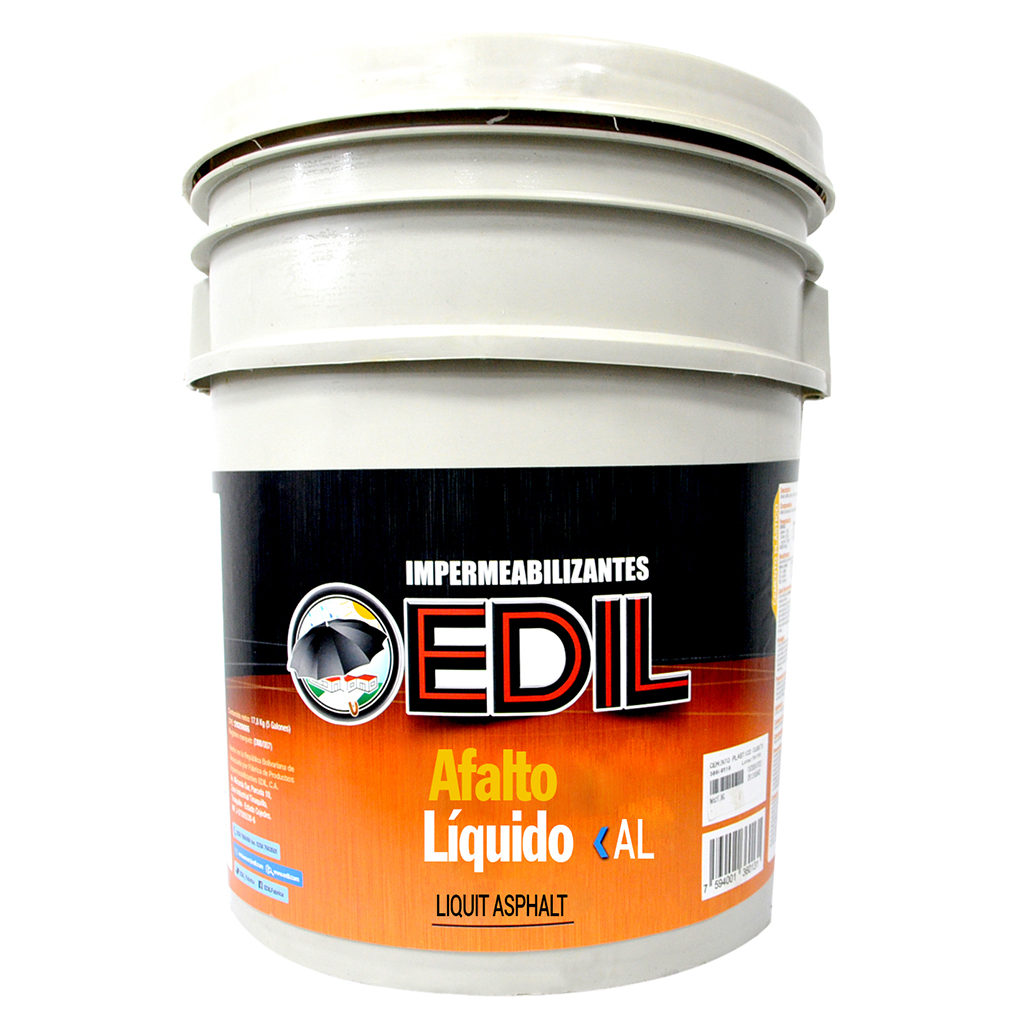 ASFALTO LIQUIDO CUÑETE 5 GL REF. 31100513 MARCA EDIL