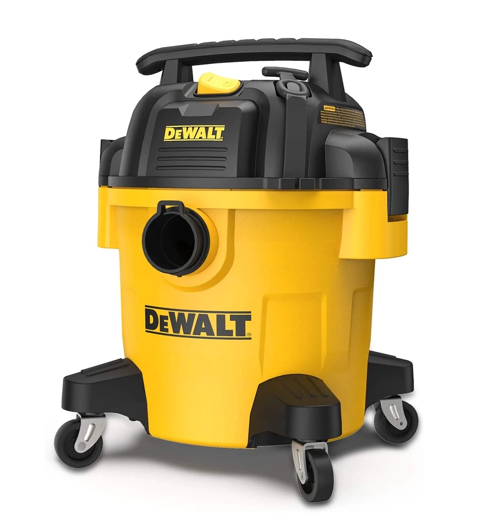 ASPIRADORA PARA SOLIDOS Y LIQUIDOS 5 GAL - 19 LTS 9 PZAS. 4 HP 80 CFM REF. DXV05P MARCA DEWALT