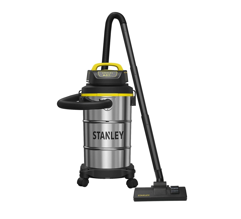 ASPIRADORA HUMEDO SECO 4 HP 5 GALONES ACERO INOX. REF. SL18130 / 002848 MARCA STANLEY