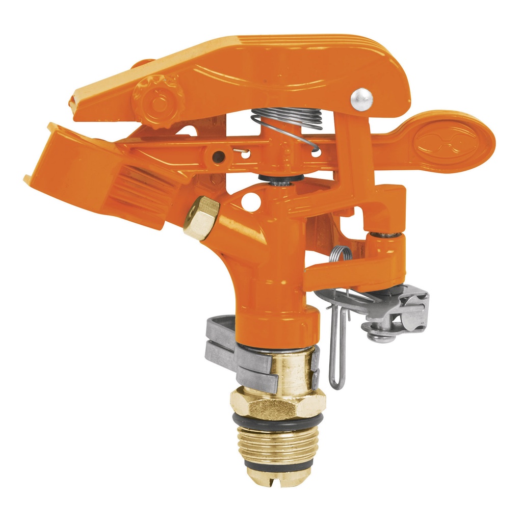 ASPERSOR / ROCIADOR CON CABEZA Y BASE METALICA 40-50 PSI 21MT ALCANCE MOD-ASP REF.10315 MARCA TRUPER
