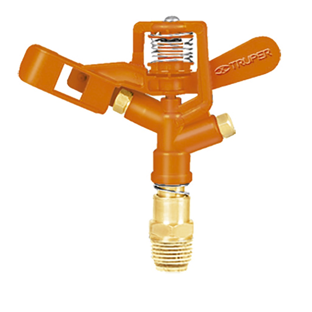 ASPERSOR / ROCIADOR DOBLE METALICO 40-50 PSI 21MT ALCANCE 360° MOD.DOS REF. 10324 MARCA TRUPER