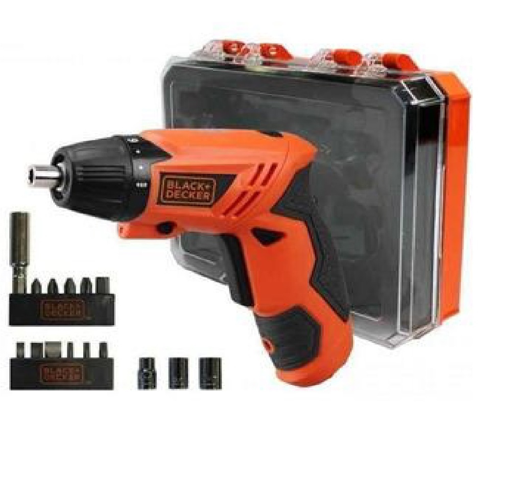 ATORNILLADOR / DESTORNILLADOR INALAMBRICO 1/4" 600AMP 200 RPM REF.KC4815 /DES-720 MARCA BLACK&DECKER