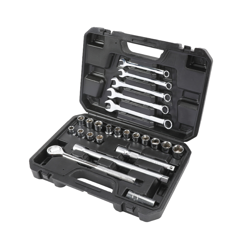 AUTOCLET / JUEGO DE DADOS COM 1/2" 6 PT SAE/MIL 25 PZAS REF. PRO-DD528 MARCA PROMAKER