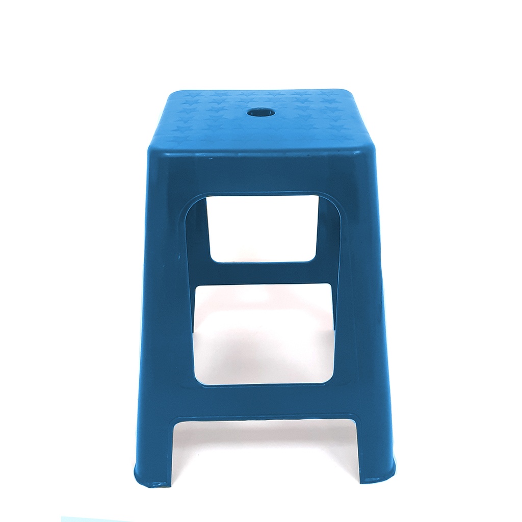 BANQUITO PLASTICO CUADRADO AZUL MARCA BEPLAST