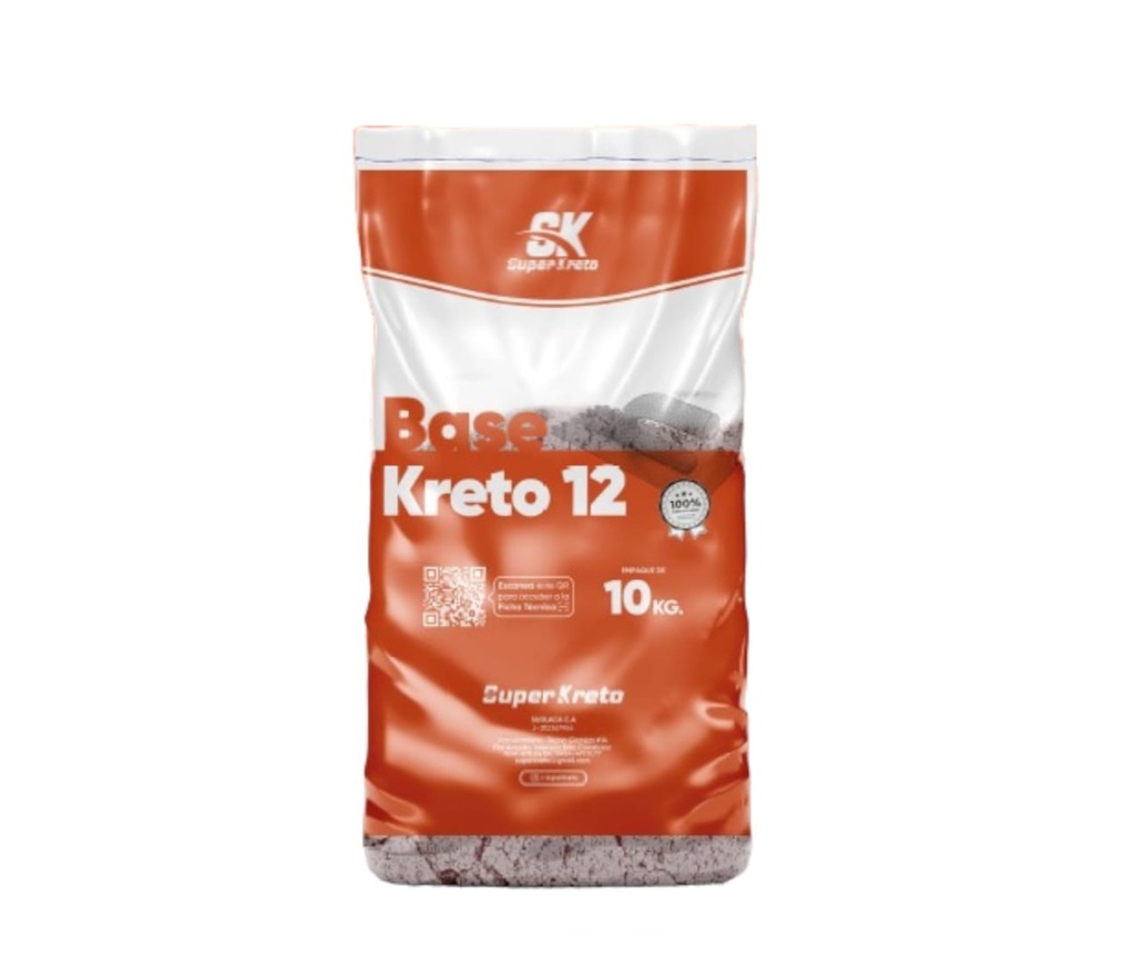 BASE KRETO 12  MORTERO CEMENTO HIDRAULICO SACO DE 10 KG SUPER KRETO