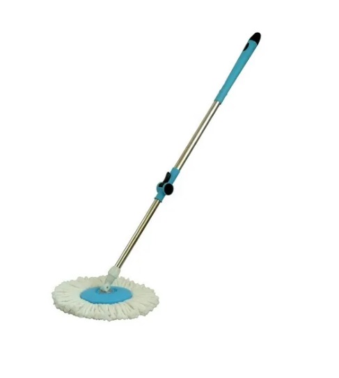 BASTON EXTENSIBLE CENTRIFUGO GIRATORIO 360° ALTO 1,35 CM CON MOPA AZUL REF. 200030 TAJANARA