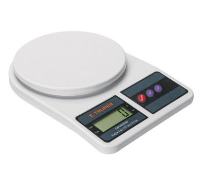 BASCULA DIGITAL DE COCINA 5 KG MOD. BASE-5EP REF.15161 MARCA TRUPER