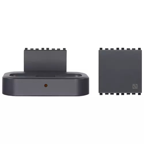 BASE DOCK 2+2 MOD. PARA IPOD-IPHONE COLOR GRIS SERIE EIKON REF. 20585 MARCA VIMAR