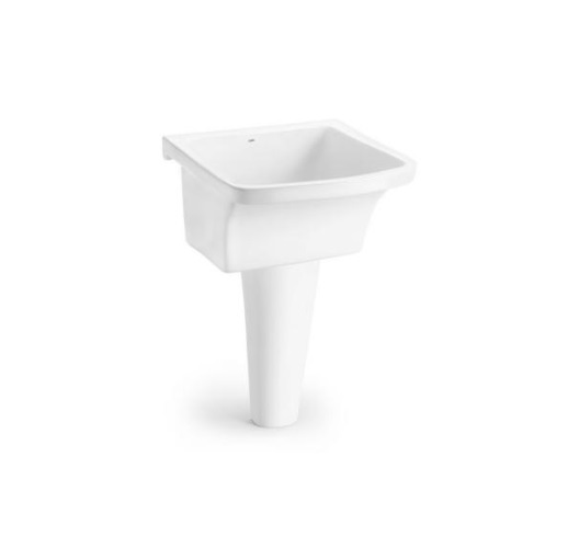 BATEA DE CERAMICA C/ PEDESTAL DE 54,5 CM X 48,5 CM X 82 CM/ 31 LTS BLANCO REF CELOZ0007 MARCA CELITE