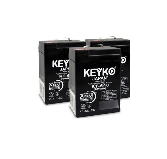 BATERIA 6 V 4 AMP REF. KT640 MARCA KEYKO